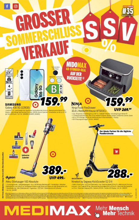 MEDIMAX Angebote ab 22.08.25 bis 29.08.25