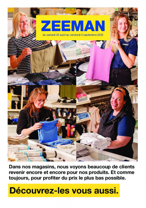 Zeeman Dépliant 23.08.2025
