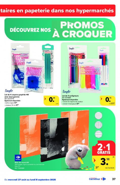 Carrefour Dépliant 27.08.2025