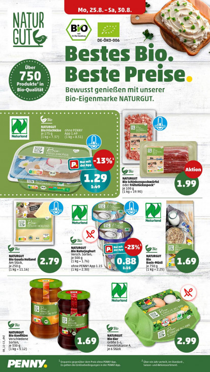 Penny Angebote ab 25.08.25 bis 30.08.25