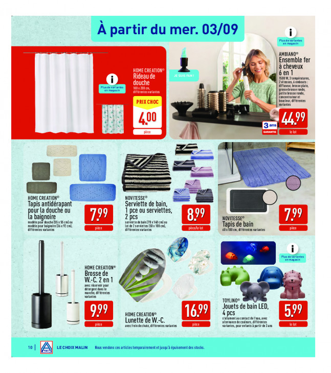Aldi Dépliant 01.09.2025