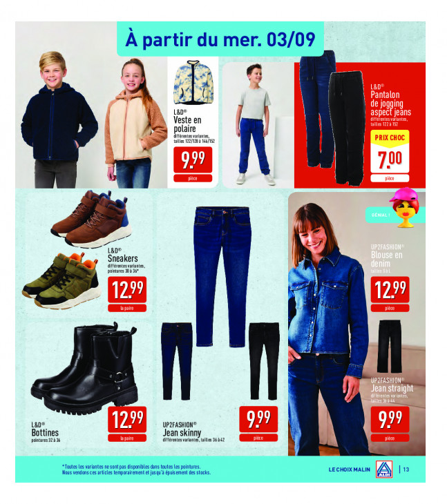 Aldi Dépliant 01.09.2025