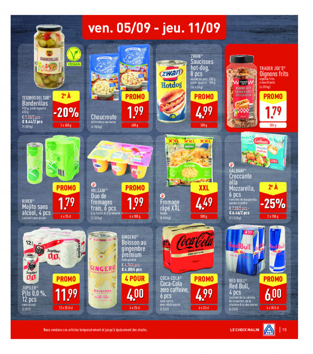 Aldi Dépliant 01.09.2025