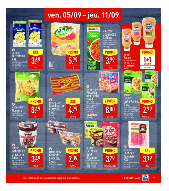 Aldi Dépliant 01.09.2025
