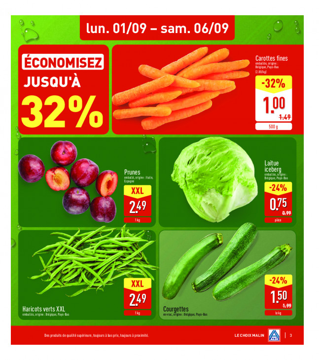 Aldi Dépliant 01.09.2025