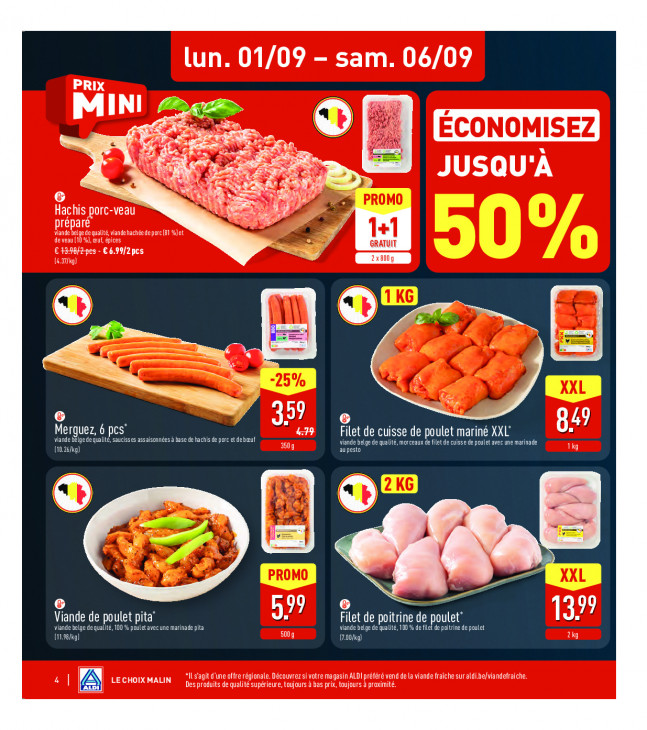 Aldi Dépliant 01.09.2025