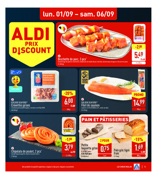 Aldi Dépliant 01.09.2025