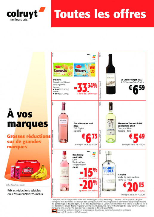 Colruyt Dépliant 27.08.2025