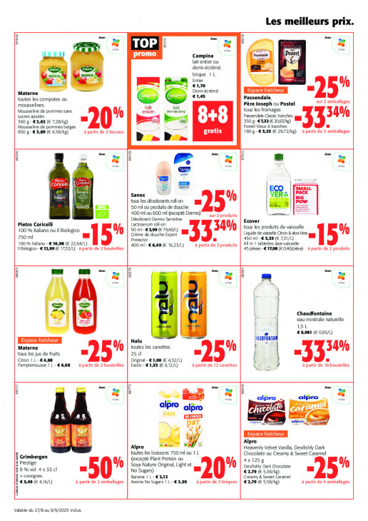 Colruyt Dépliant 27.08.2025