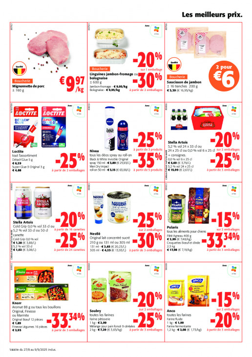 Colruyt Dépliant 27.08.2025