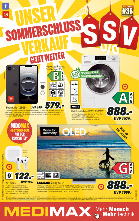 MEDIMAX Angebote ab 29.08.25 bis 05.09.25