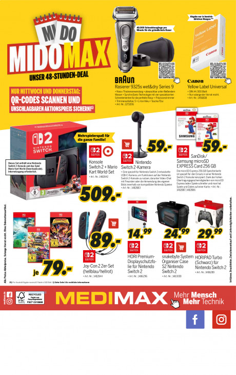 MEDIMAX Angebote ab 29.08.25 bis 05.09.25