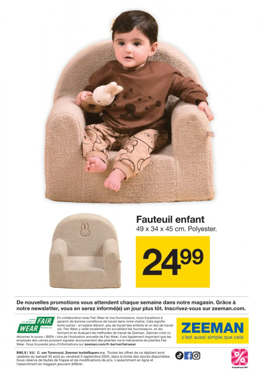 Zeeman Dépliant 30.08.2025
