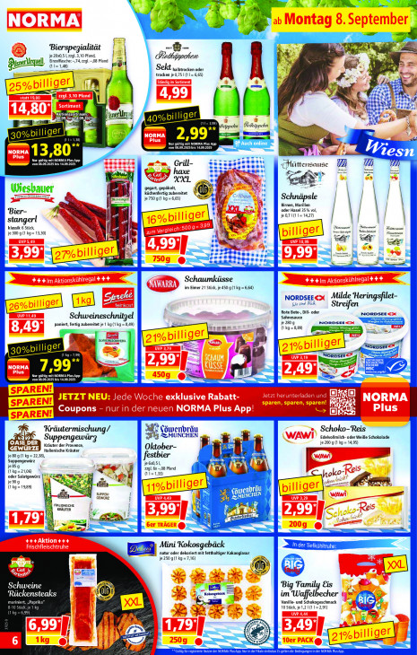 Norma Angebote ab 08.09.25 bis 13.09.25