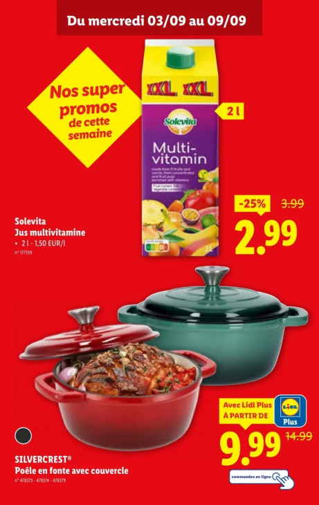 Lidl Dépliant 03.09.2025