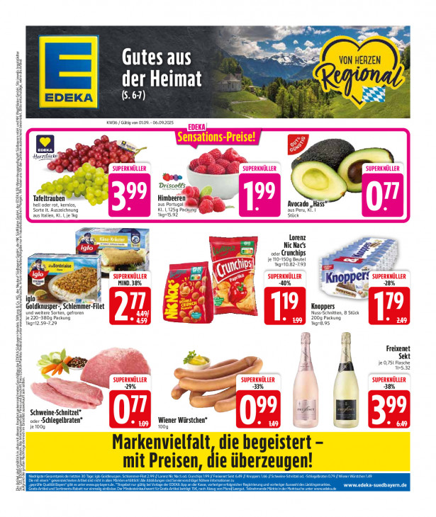 Edeka Angebote ab 01.09.25 bis 06.09.25