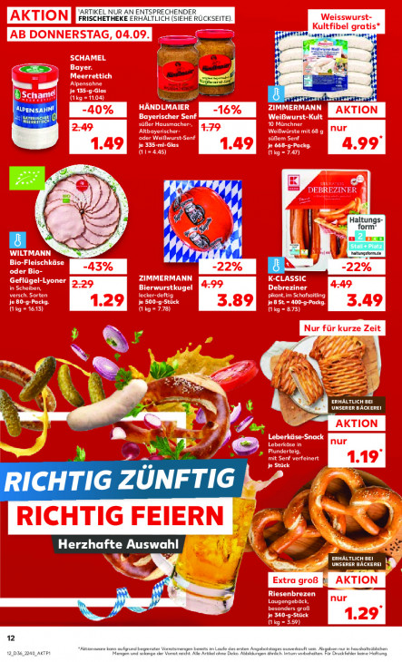 Kaufland Angebote ab 04.09.25 bis 10.09.25