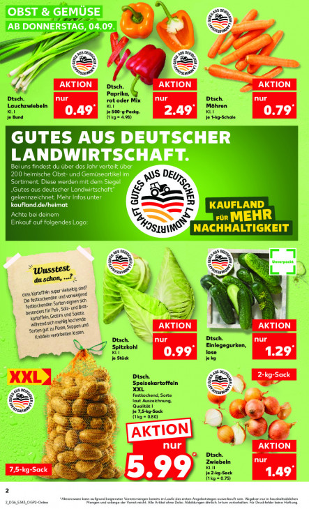Kaufland Angebote ab 04.09.25 bis 10.09.25