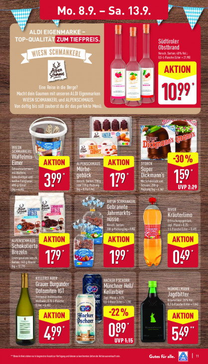 Aldi Nord Angebote ab 08.09.25 bis 13.09.25