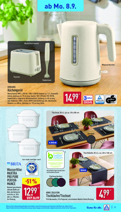 Aldi Nord Angebote ab 08.09.25 bis 13.09.25