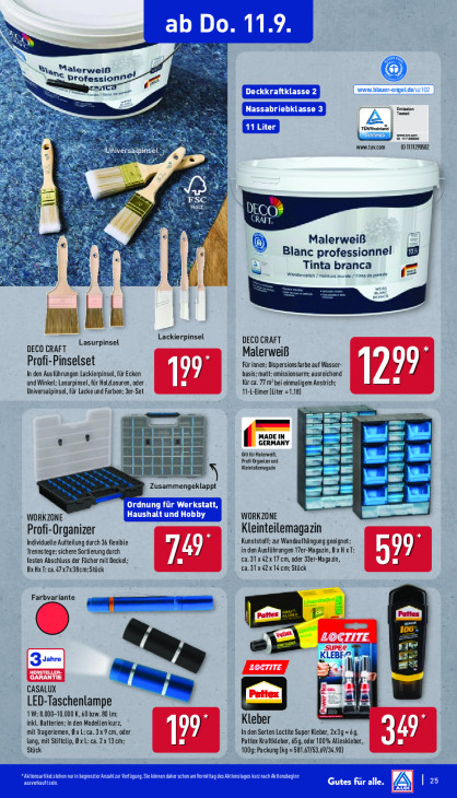 Aldi Nord Angebote ab 08.09.25 bis 13.09.25