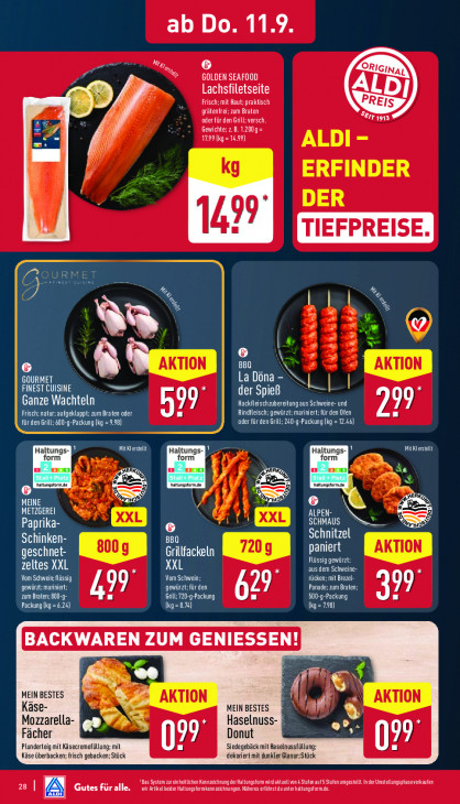 Aldi Nord Angebote ab 08.09.25 bis 13.09.25