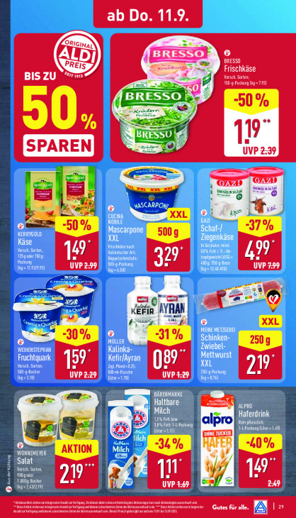 Aldi Nord Angebote ab 08.09.25 bis 13.09.25