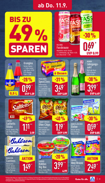 Aldi Nord Angebote ab 08.09.25 bis 13.09.25