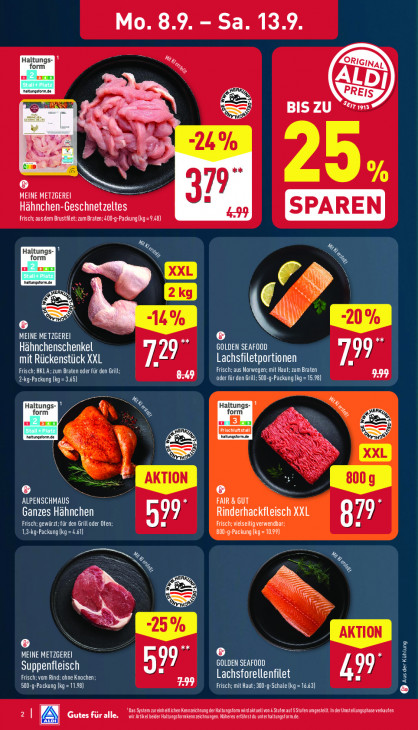 Aldi Nord Angebote ab 08.09.25 bis 13.09.25