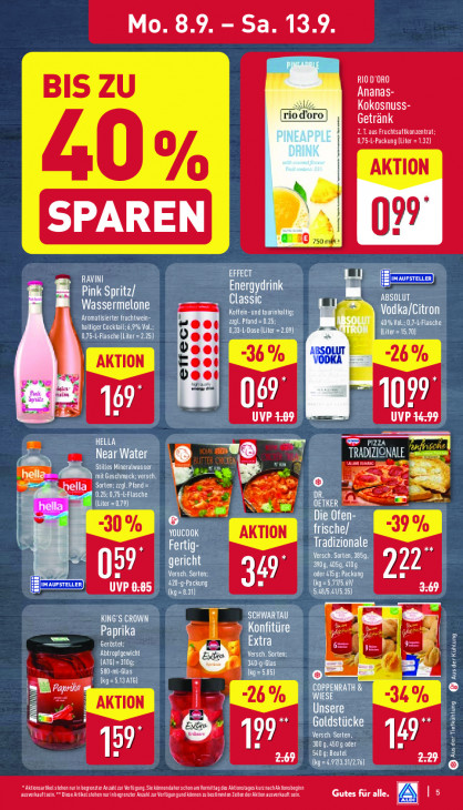 Aldi Nord Angebote ab 08.09.25 bis 13.09.25