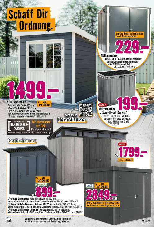 Hornbach Angebote ab 03.09.25 bis 01.10.25