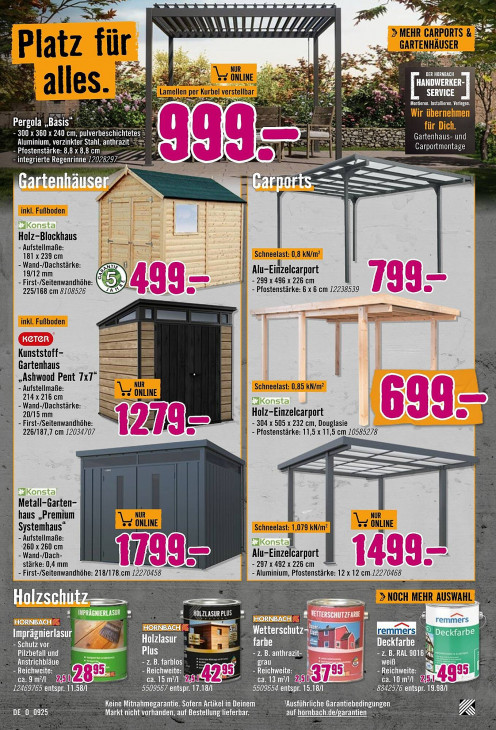 Hornbach Angebote ab 03.09.25 bis 01.10.25