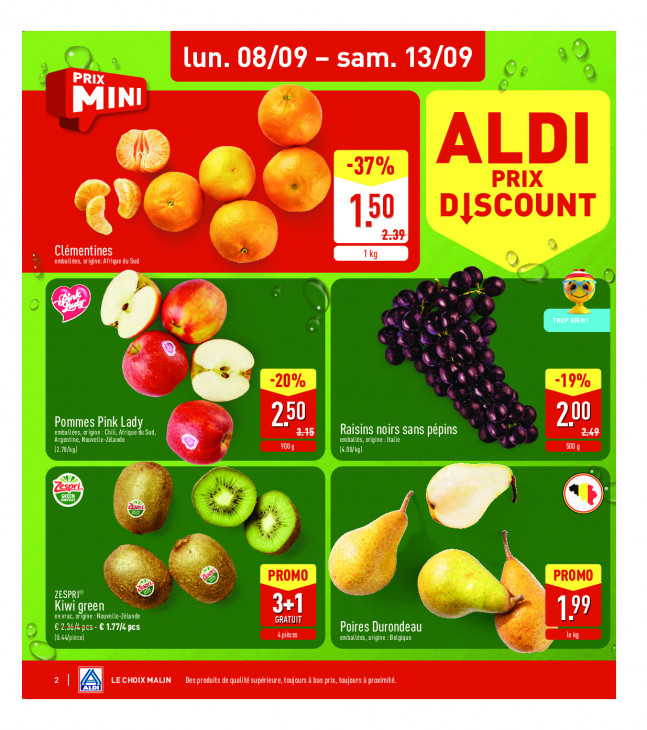 Aldi Dépliant 08.09.2025