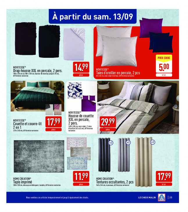 Aldi Dépliant 08.09.2025