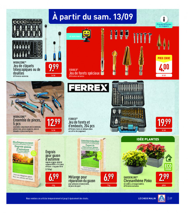 Aldi Dépliant 08.09.2025