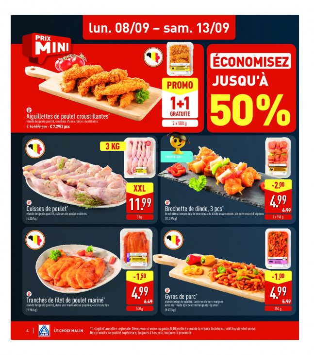 Aldi Dépliant 08.09.2025