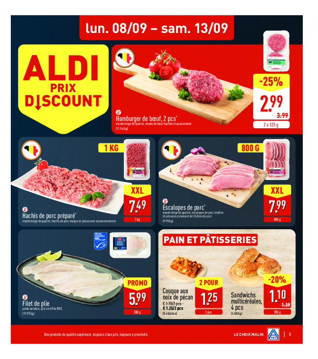 Aldi Dépliant 08.09.2025