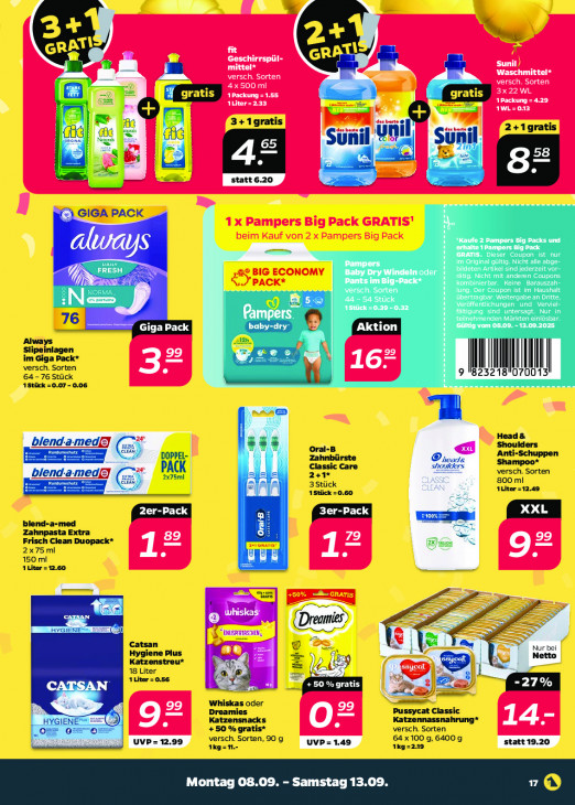 Netto Angebote ab 08.09.25 bis 13.09.25