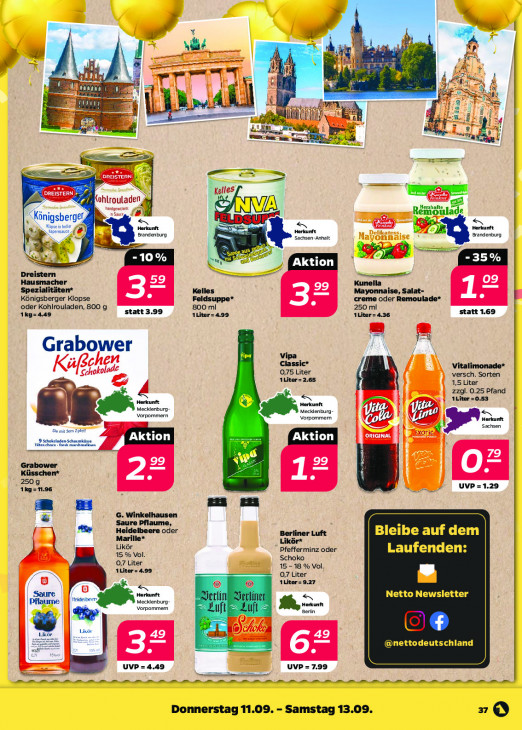 Netto Angebote ab 08.09.25 bis 13.09.25