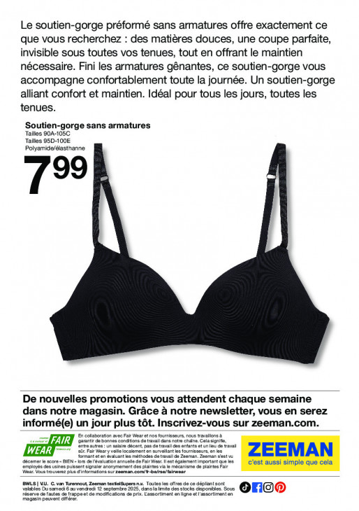 Zeeman Dépliant 06.09.2025