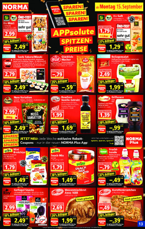Norma Angebote ab 15.09.25 bis 20.09.25