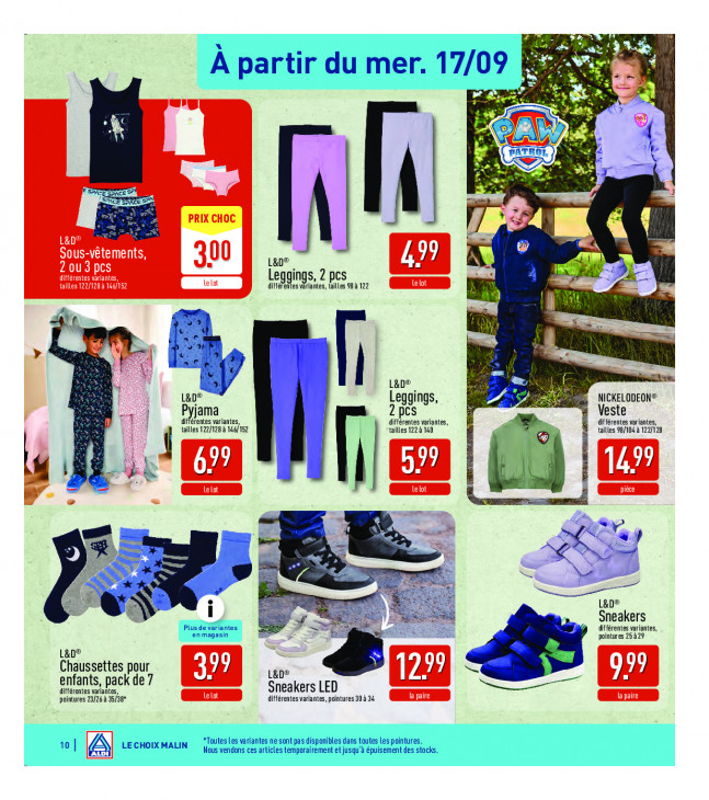 Aldi Dépliant 15.09.2025