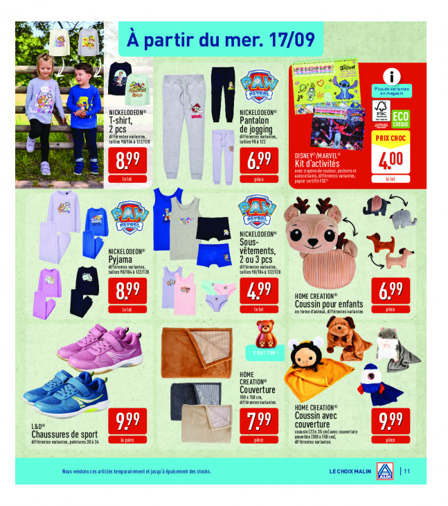 Aldi Dépliant 15.09.2025