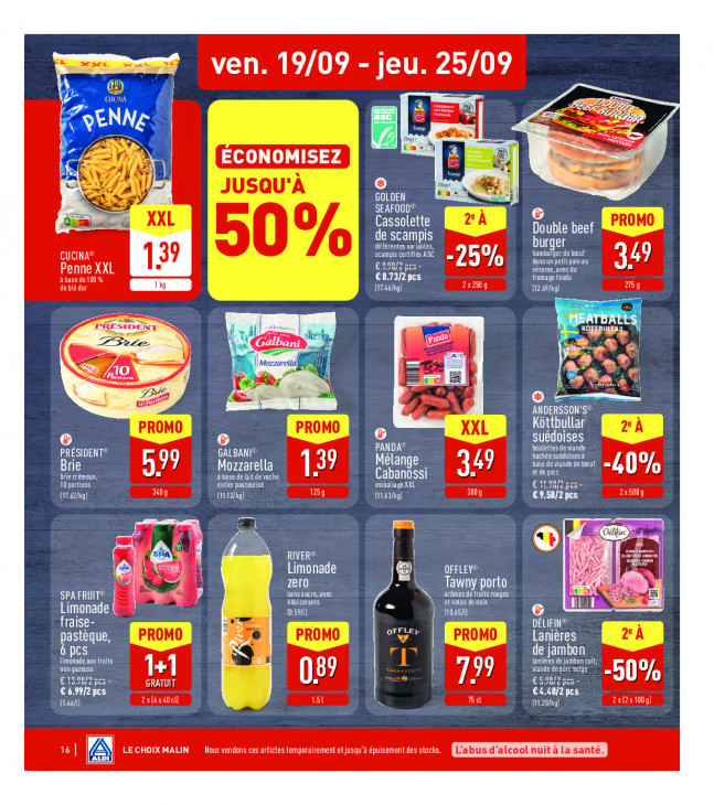 Aldi Dépliant 15.09.2025