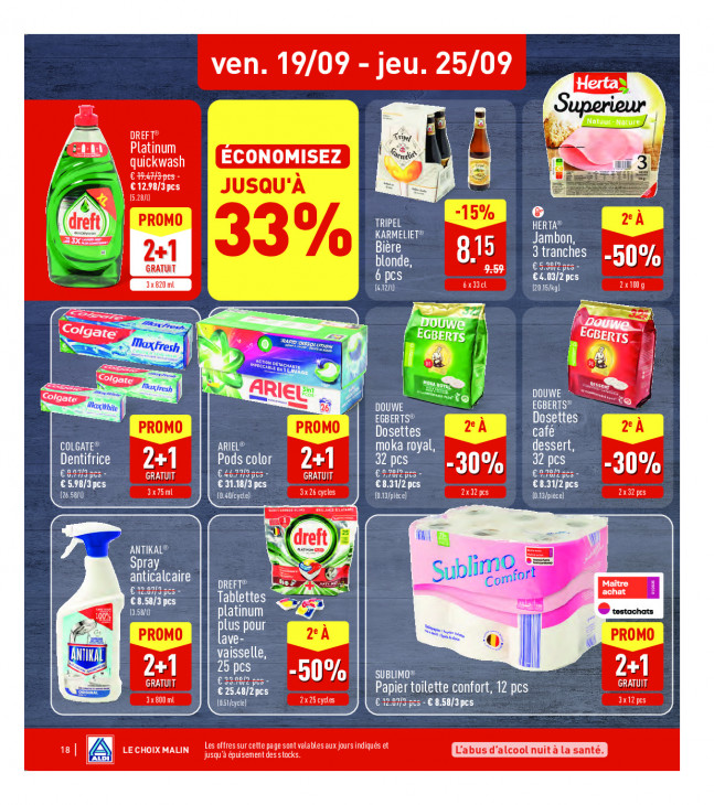 Aldi Dépliant 15.09.2025