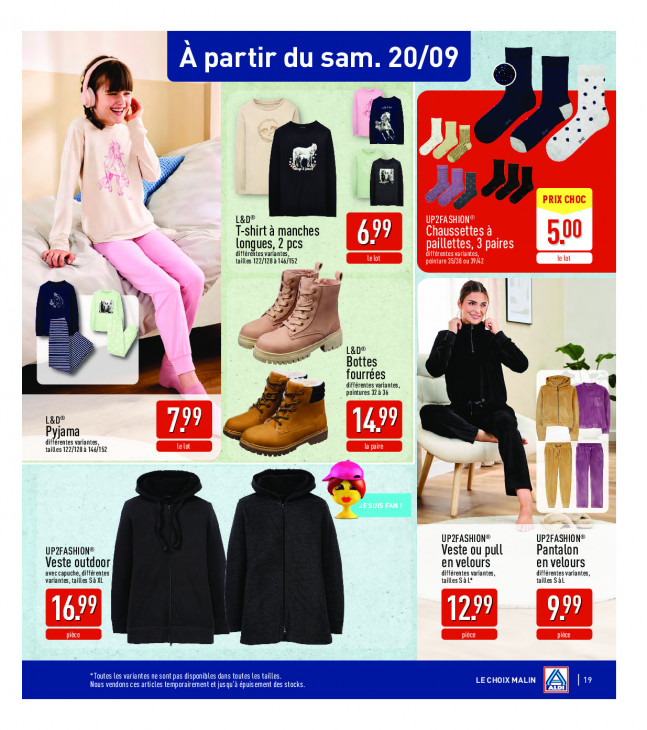 Aldi Dépliant 15.09.2025