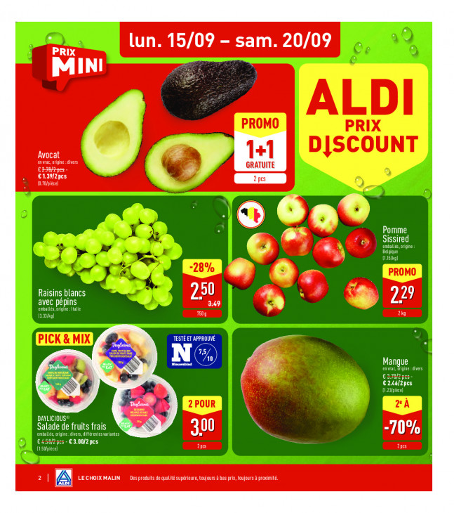 Aldi Dépliant 15.09.2025