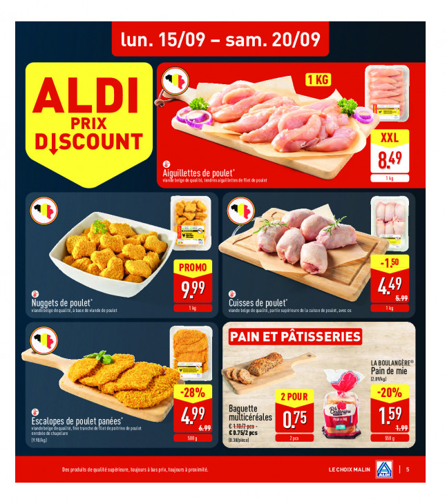 Aldi Dépliant 15.09.2025