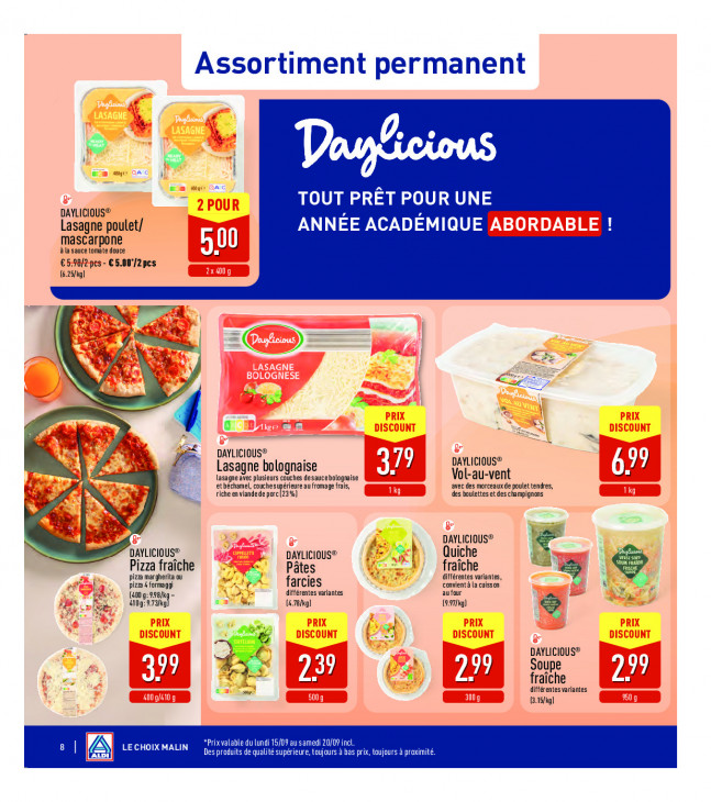 Aldi Dépliant 15.09.2025