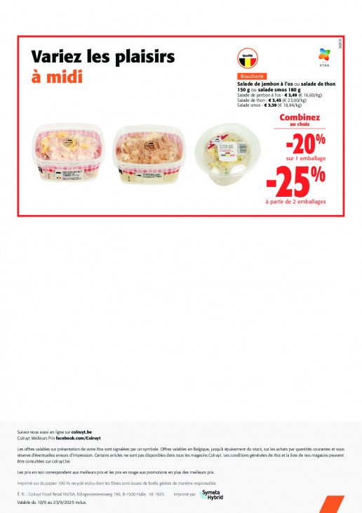 Colruyt Dépliant 10.09.2025
